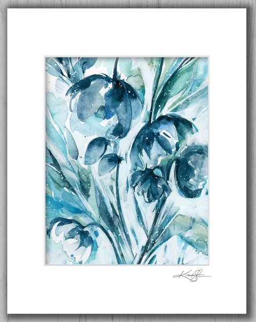 Serene Blooms 1 - Flower Painting by Kathy Morton Stanion by Kathy Morton Stanion