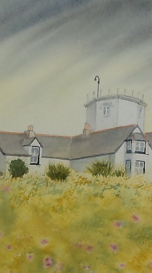 Storm over Lizard Lighthouse by JANE DENTON