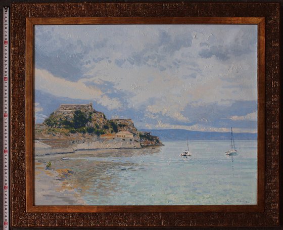 Garitsa Bay, Original Oil Painting by Simon Kozhin