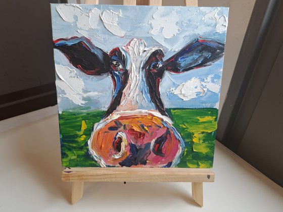 Portrait of a cow