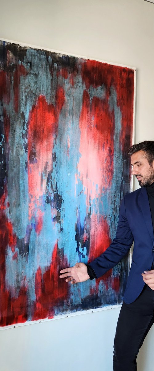 REFLECTION I - Contemporary Abstract Painting by Orvvet