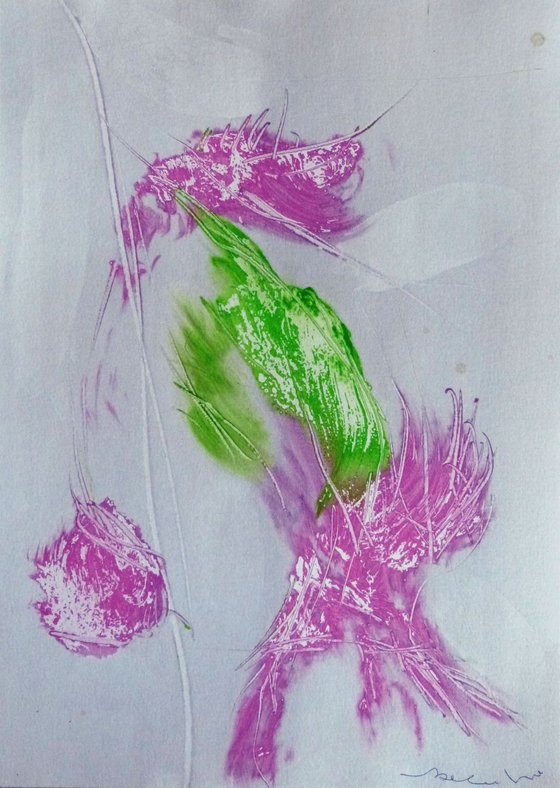 Blossom 3 , Acrylic on paper 29x41 cm