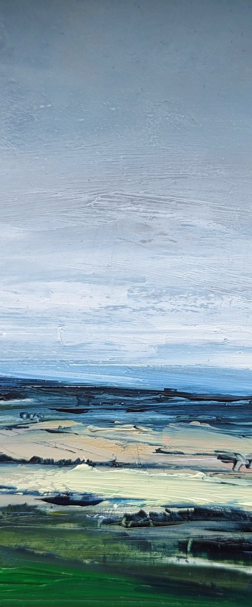 Miniature Abstract Chilterns Landscape #21 by Jo Earl