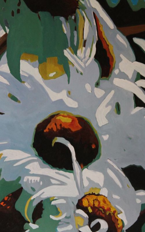 Wind Bunched Daisies by Emma Cownie