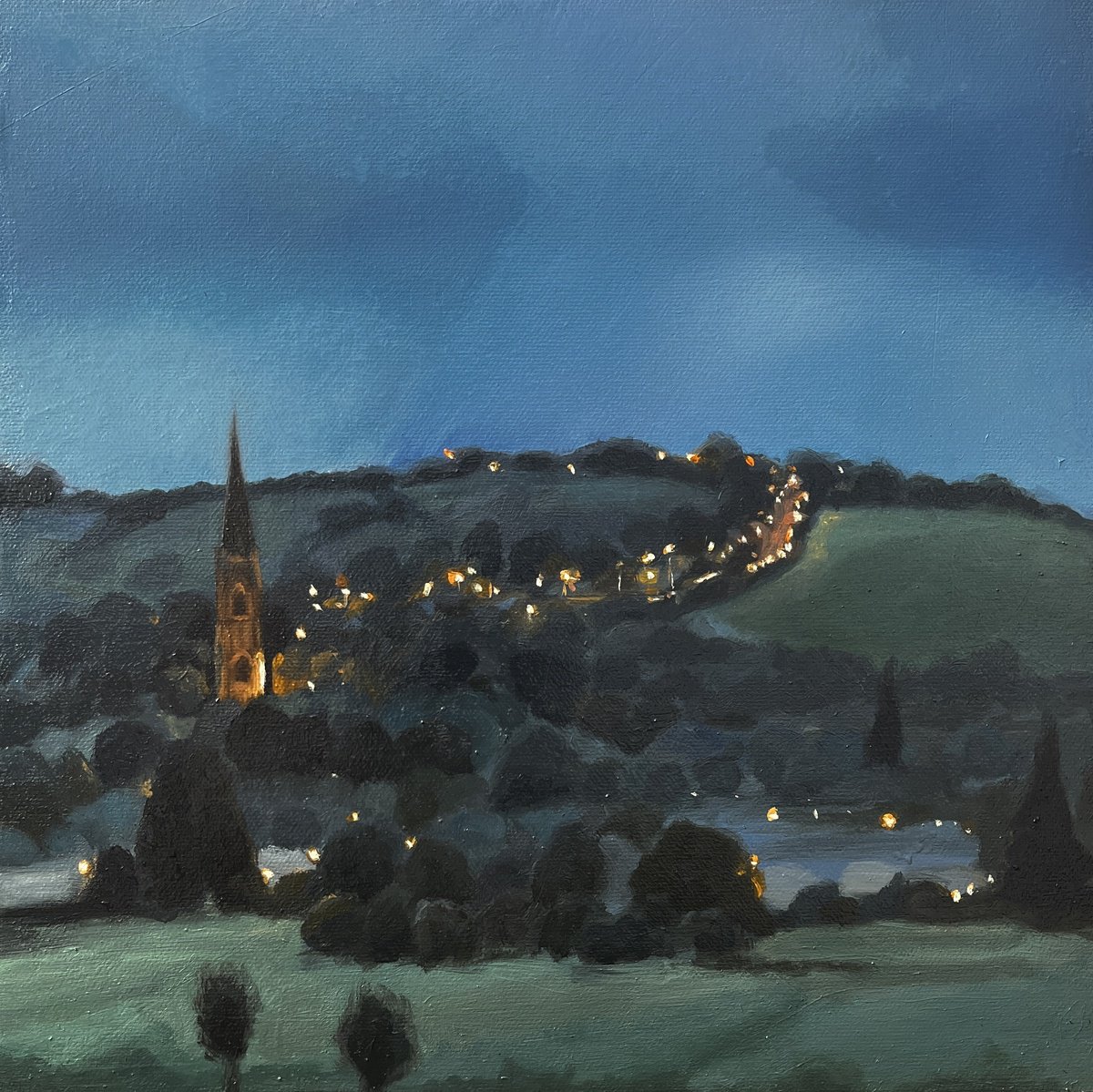 The Walk Home By Kerry Lisa Davies, 12 X 12, Artwork For Sale On Artfinder