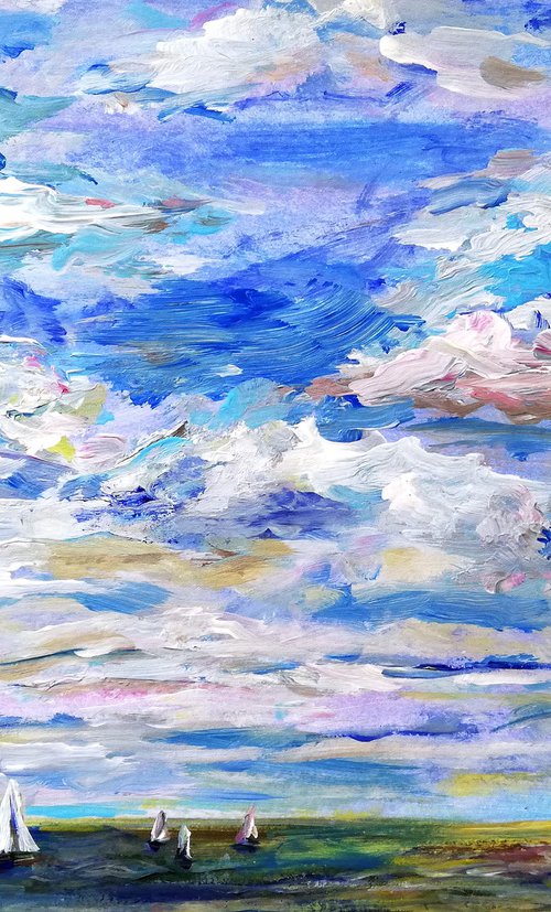 "Cloudy Morning" 21x30cm/8x12 in by Katia Ricci