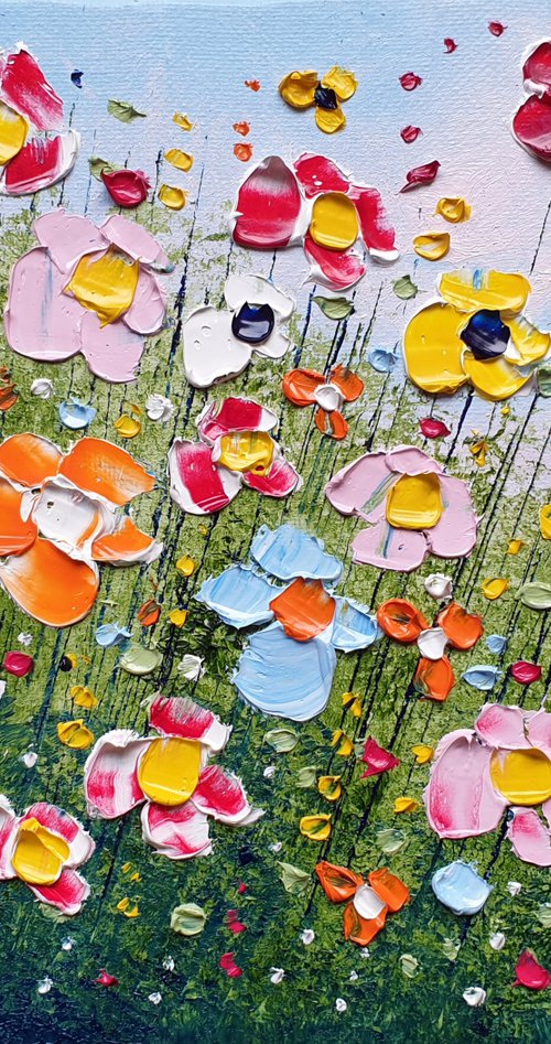 "Summer Meadow Flowers in Love" by Phil Broad