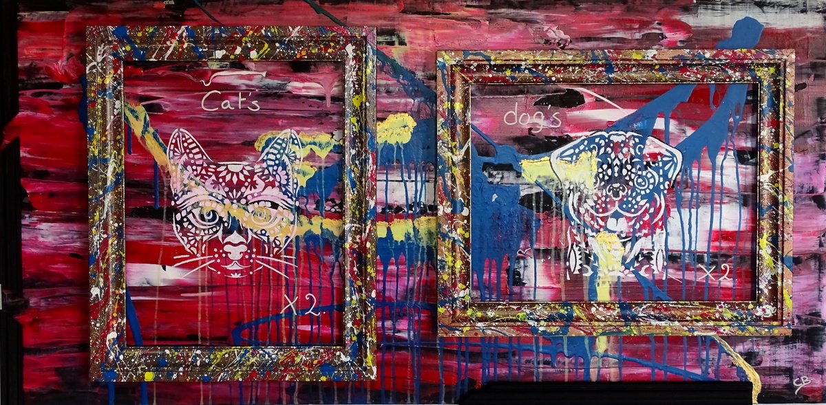 Urban And Pop Oil Painting , Cat