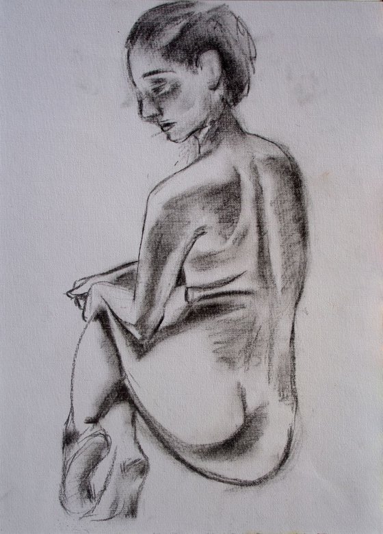 Woman Study - Female Form Study - Nude Picture - Nude Artwork