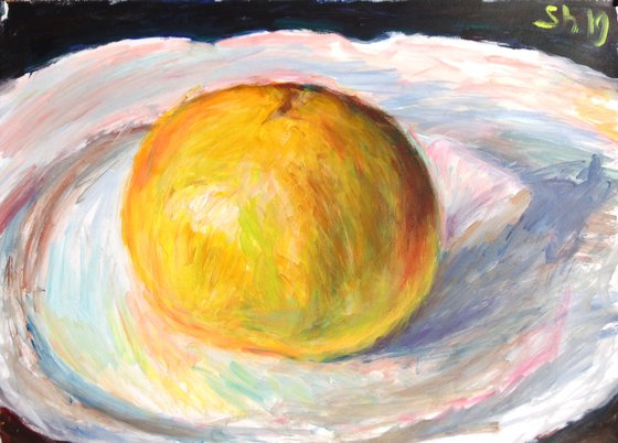 Grapefruit on a platter