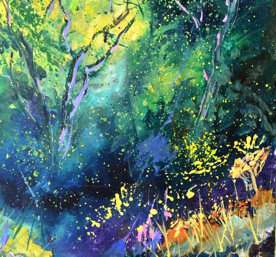 Sunlight in the wood