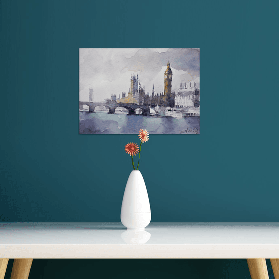 View on Westminster Bridge and Palace