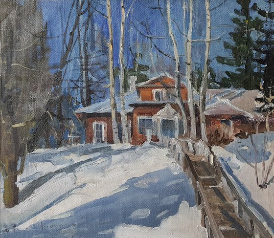The beginning of Spring, Ilya Repin's summer house