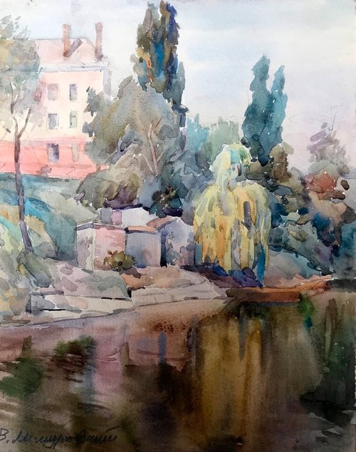 City river by Viktor Mishurovskiy