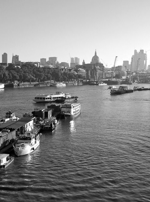 Morning View From Waterloo Bridge, London by Alex Cassels