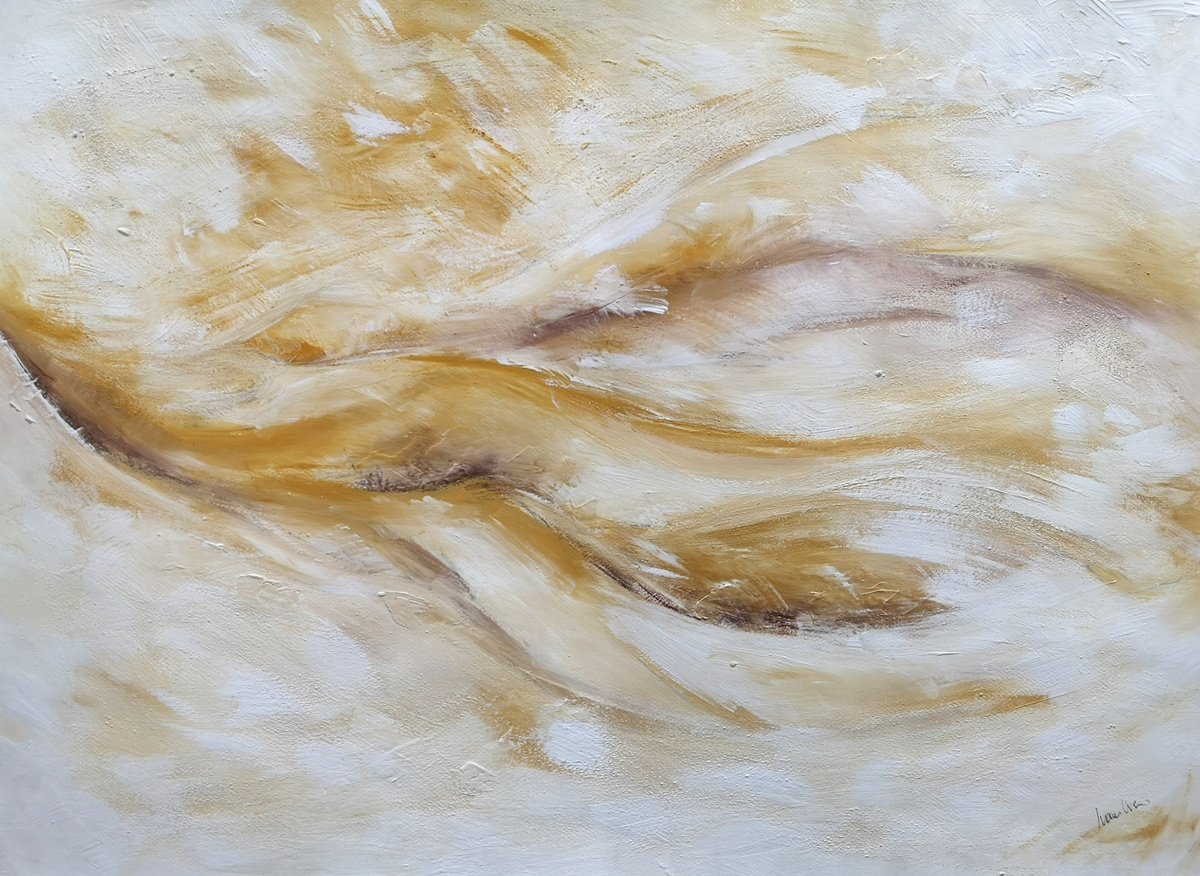 Abstract Painting By Ivana Urso, 39 X 28, Soul V, Original Artwork