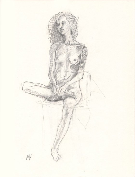 Sketch of Human body. Woman.63