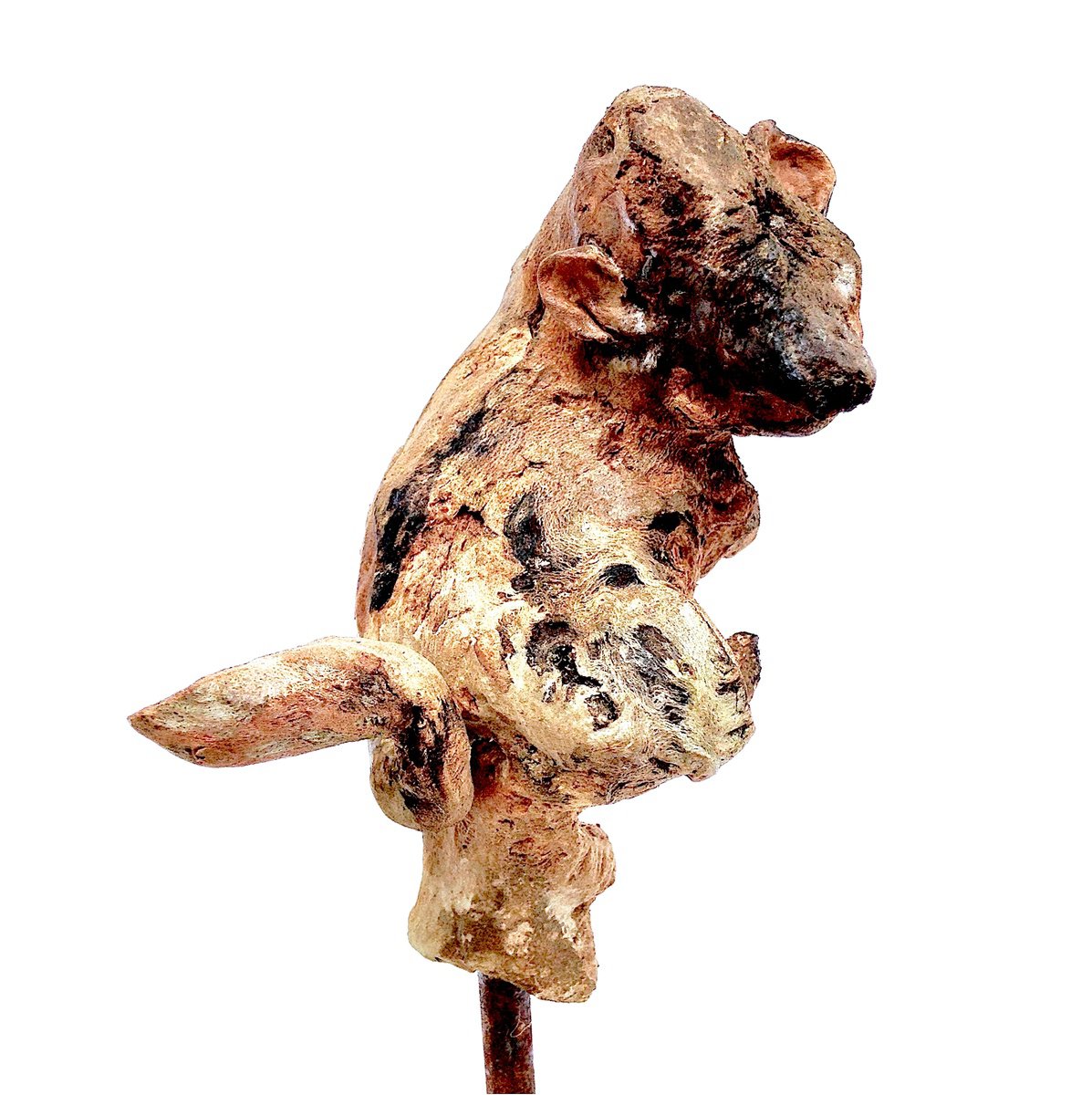 Expressive Wood Sculpture , Need For Love By Eleanor Gabriel, 4 X 12, Artwork For Sale On Artfinder
