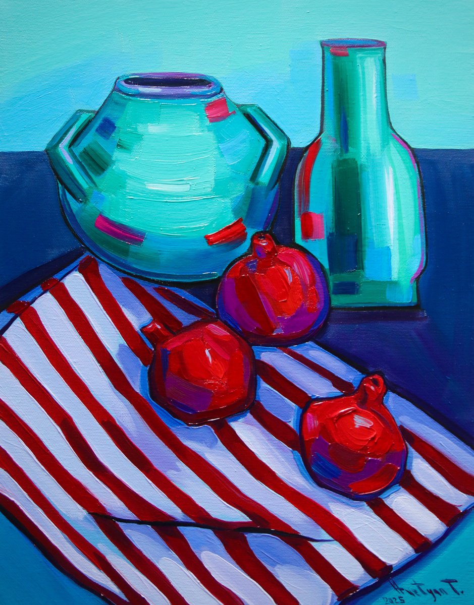 Expressive Oil Painting , Still Life By Tigran Avetyan, 14 X 18, Artwork For Sale On Artfinder