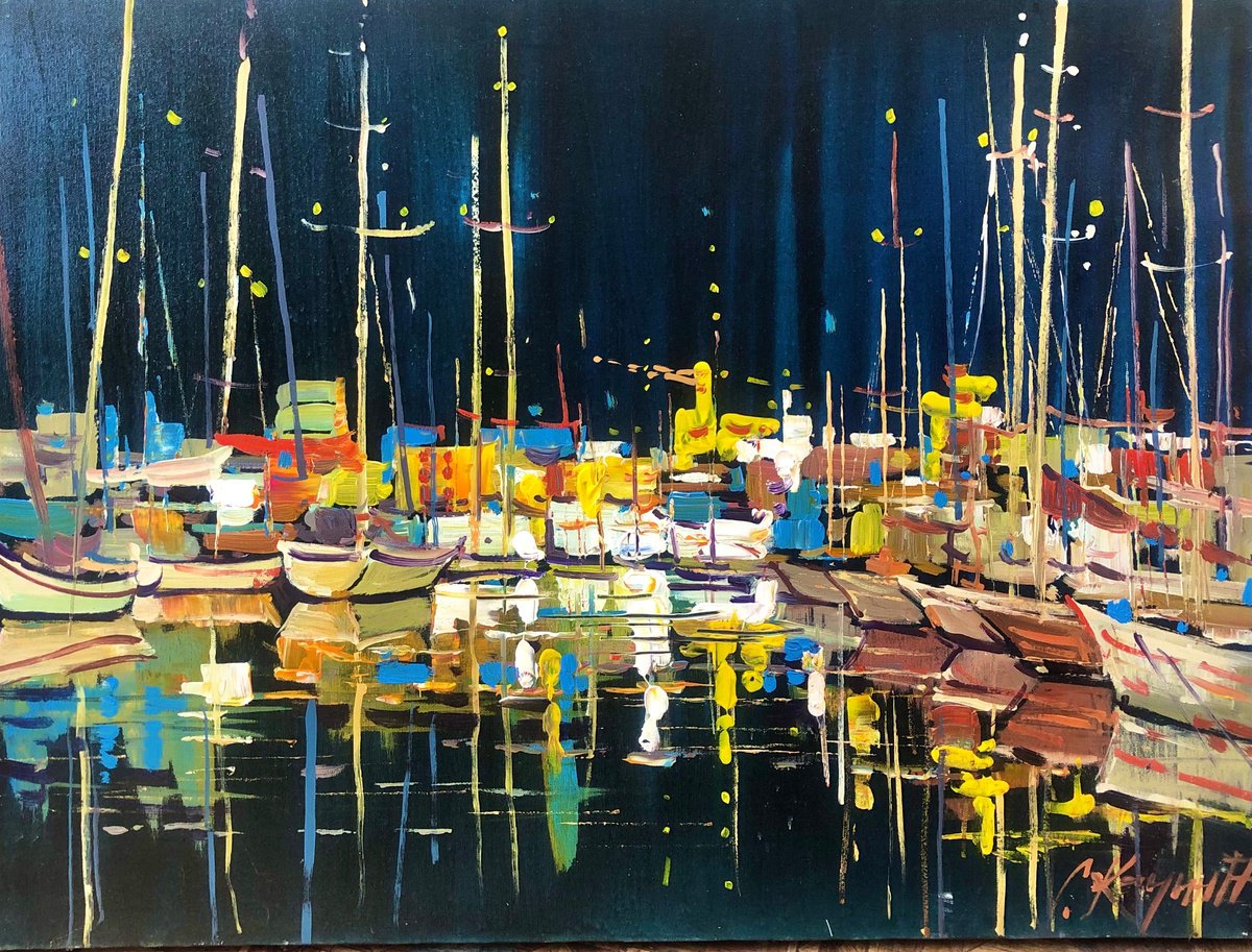 Southern Night By Sergey Kachin, 31 X 24, Artwork For Sale On Artfinder