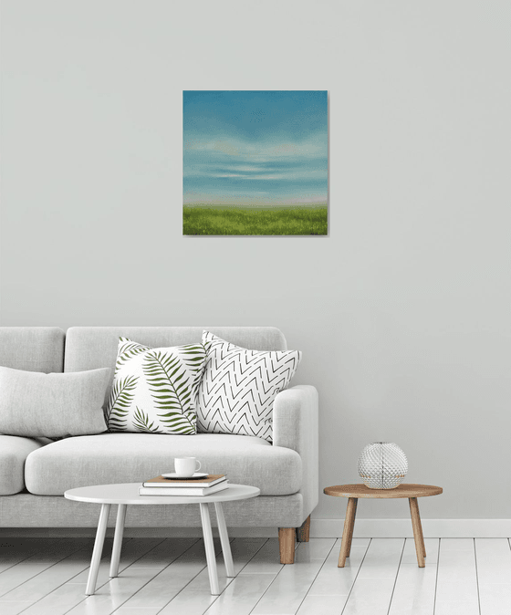 Summer Grass - Blue Sky Landscape