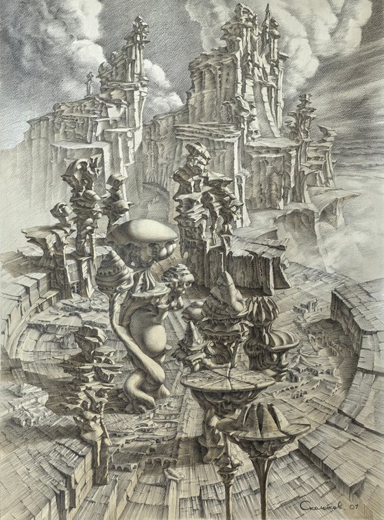 The City - Garden. Architectural fantasy