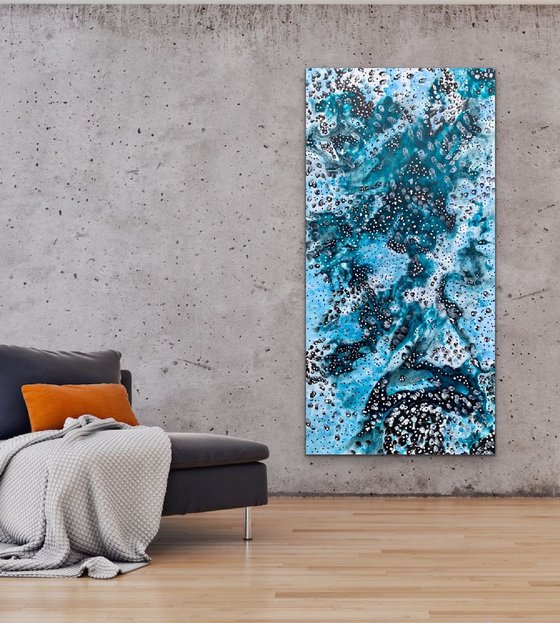 71''x 35''(180x90cm), Pure Love, urban ready to hang, colorful canvas art  - xxxl art - abstract art painting- extra large art- mixed media