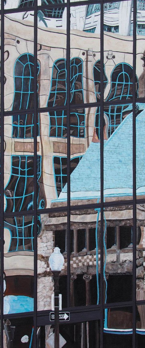 Boston Reflection Copley Square by Steven Fleit