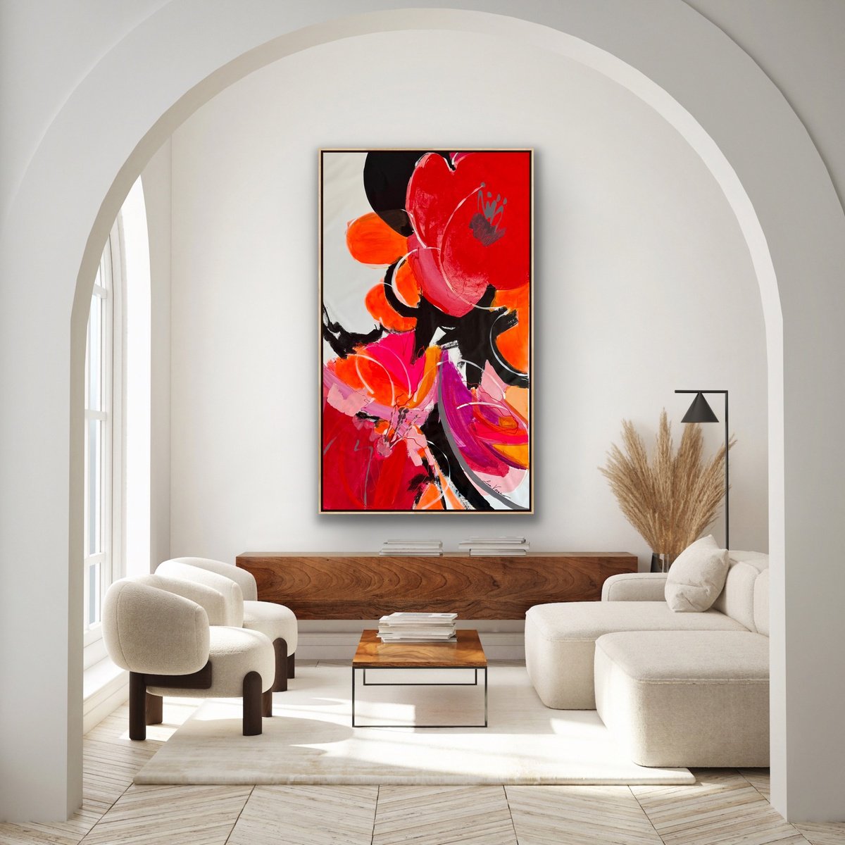 Campo Di Papaveri - Xxl By Lina Verano, 41 X 71, Artwork For Sale On Artfinder