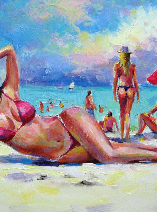 Sea beach by Vladimir Lutsevich