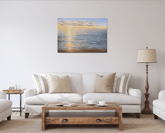 Light over the ocean