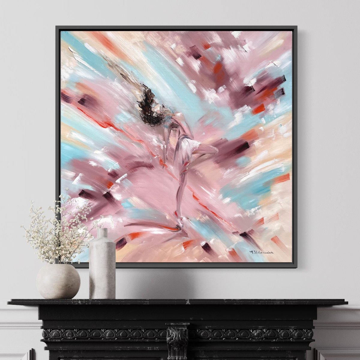 The Dance, 66 x 66 cm by Tanya Stefanovich