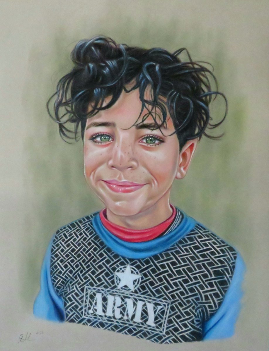 Syrian little boy by Monika Rembowska