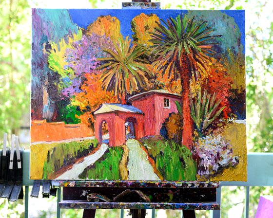 Landscape with a Pink House