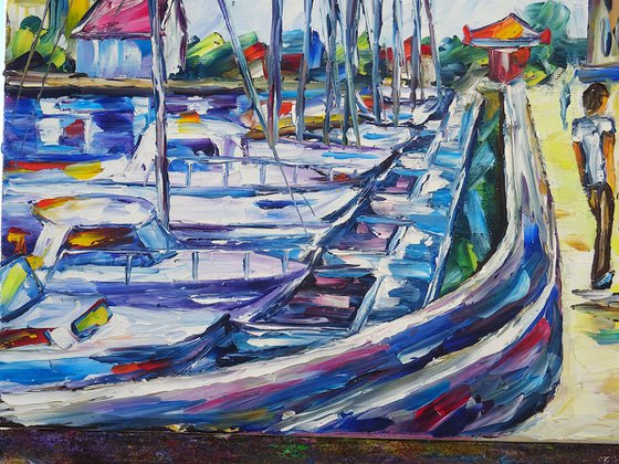 At the Harbor of Honfleur