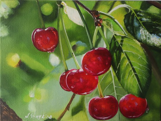 Cherry, Framed Painting