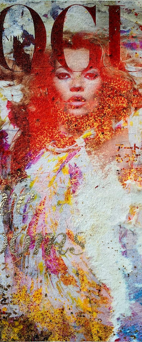 Kate Moss Love Blooms by Karin Vermeer