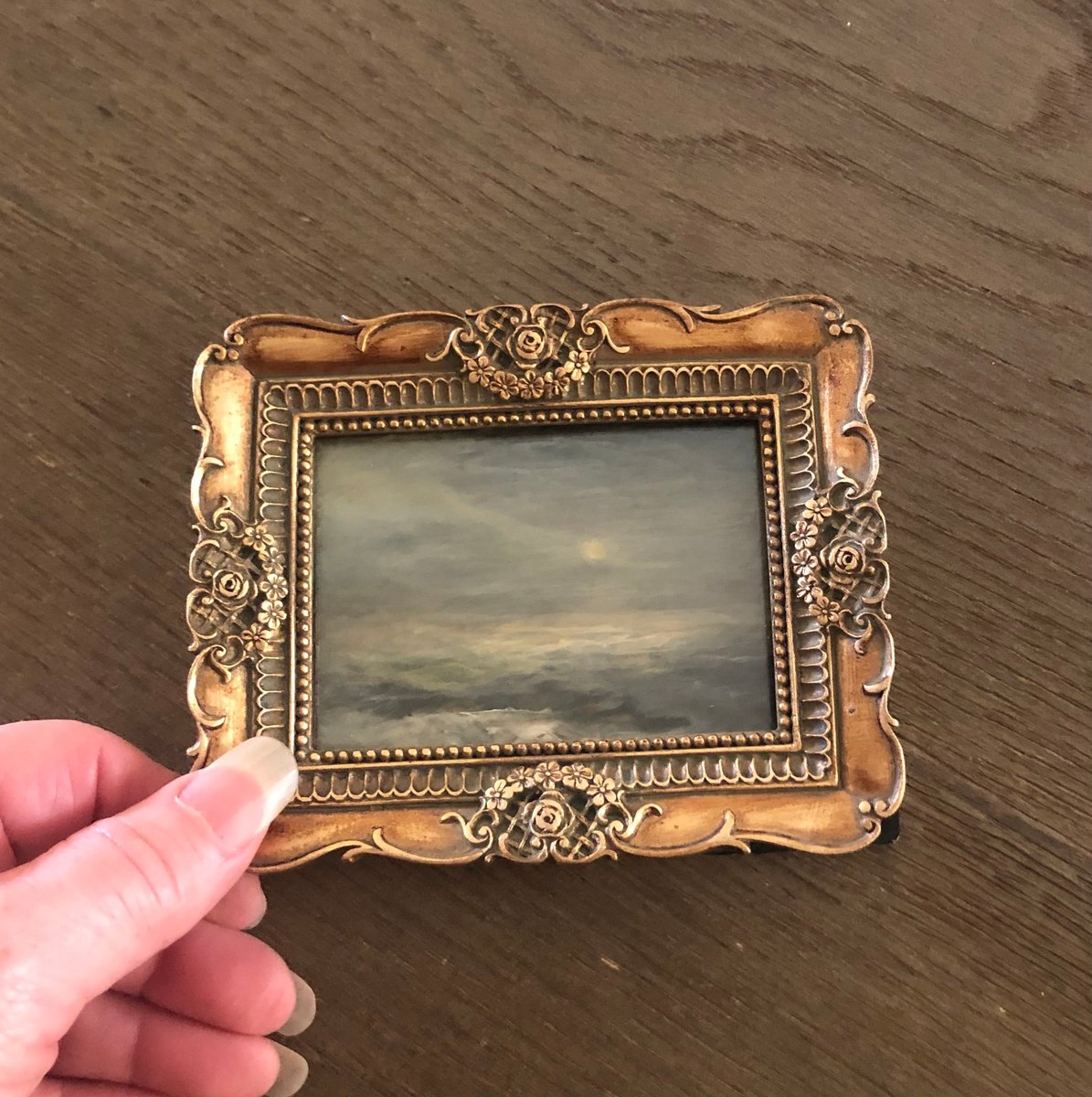 Oceans at rest Miniature Framed by Tamara Bettencourt