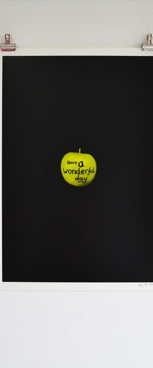 have a wonderful day by Colour Black