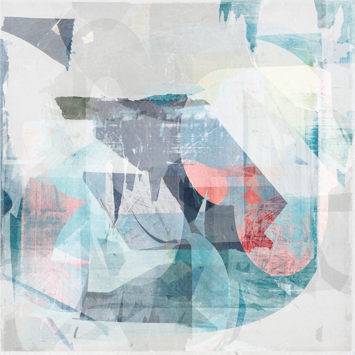 Abstract Limited Edition Print By The Most Active, 15 X 15", Can You Help Me No 2, Original Artwork