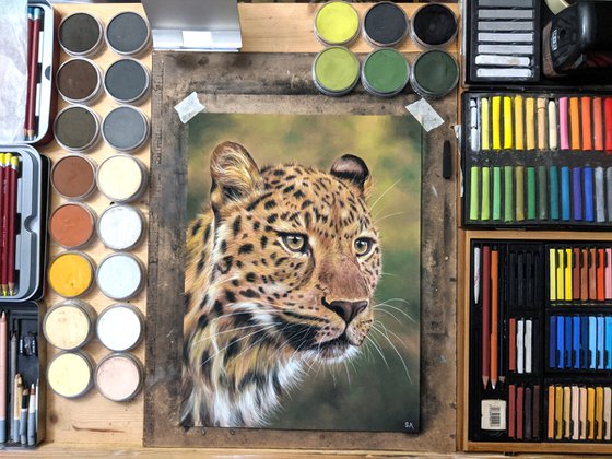 Leopards Gaze V (Original Painting)