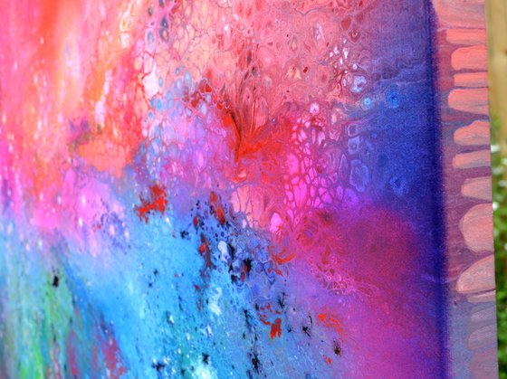 Flow with the Wind - Large Colorful Abstract
