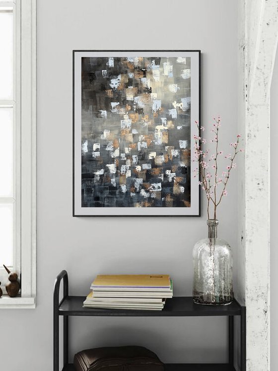 Gold, bronze abstraction
