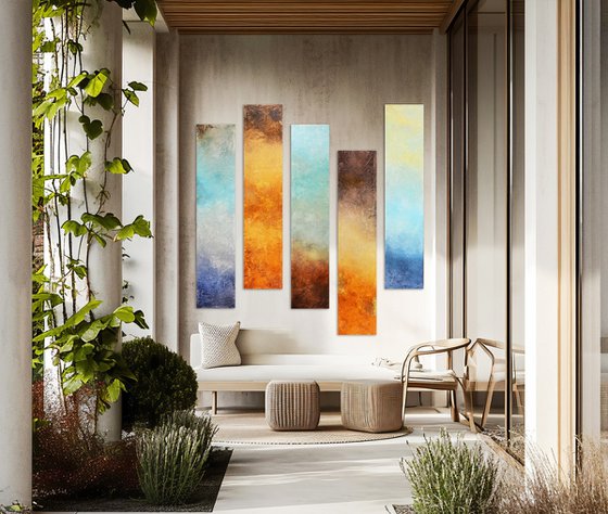 Pillars of colors - Landscapes