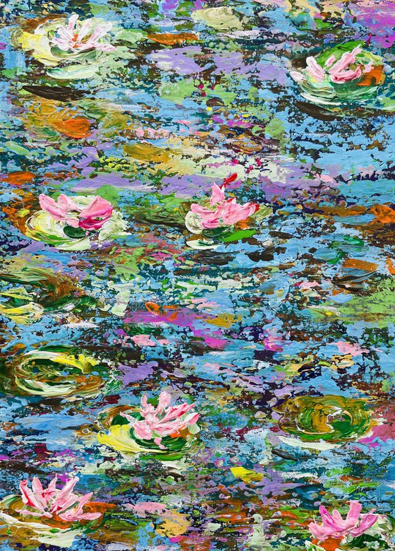 Nympheas - Water Garden Diptych - Work on Paper