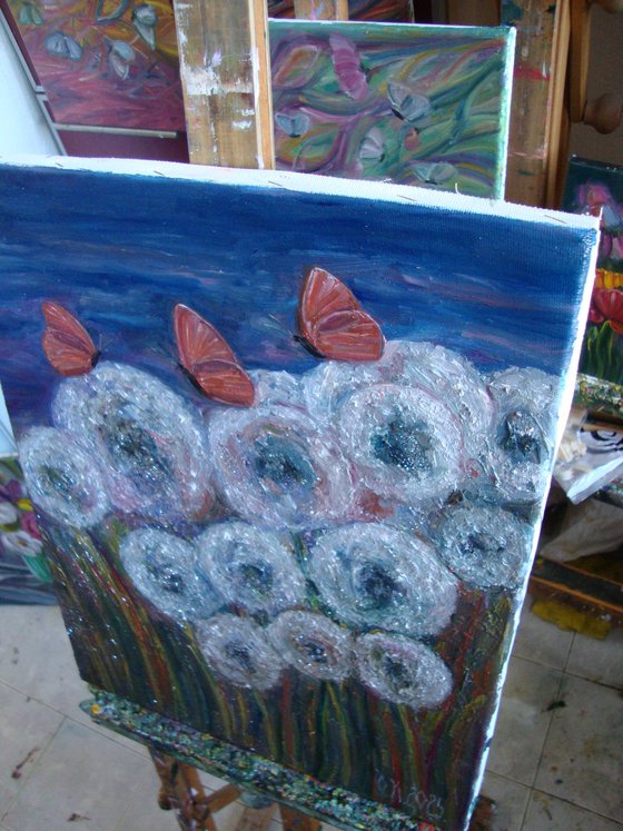 Sparkling dandelions