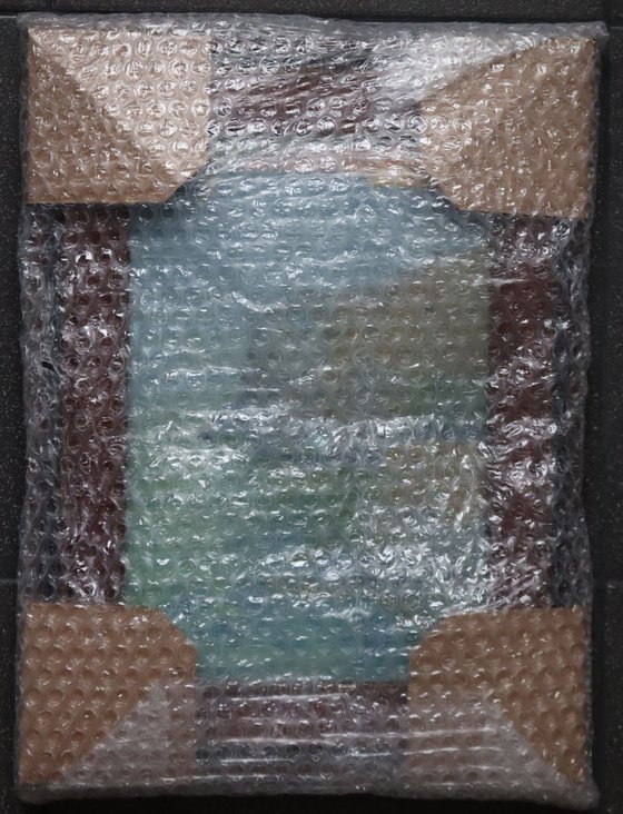 A lonely white sail gleams