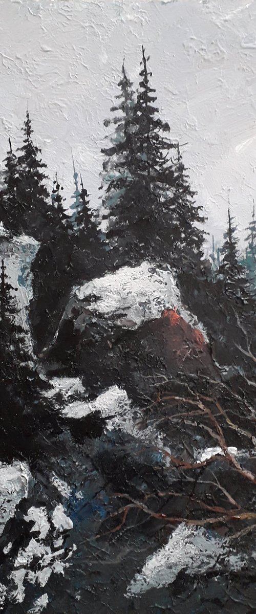 Mountain landscape. Painting in the living room by Alexander Zhilyaev