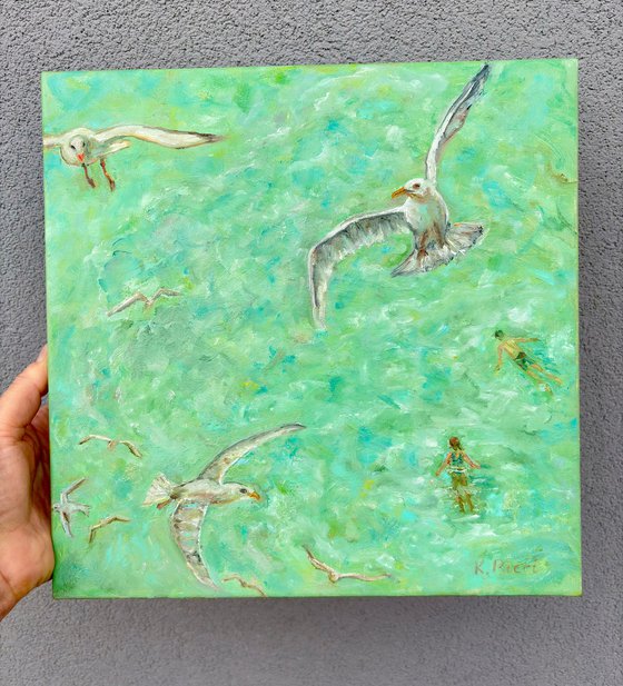 Seagulls and Swimmers