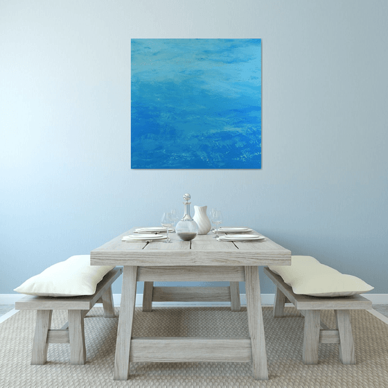 Deep Blue - Modern Abstract Expressionist Seascape